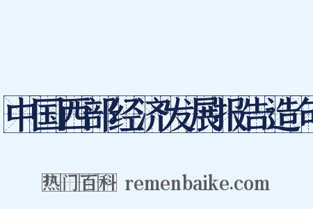 中国西部经济发展报告造句是什么意思的图片